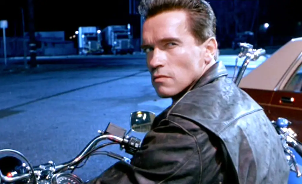 Gambar Arnold Schwarzenegger sebagai Terminator