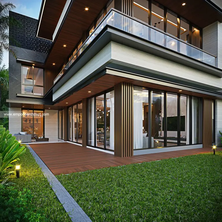 Desain rumah modern di Bandar Lampung