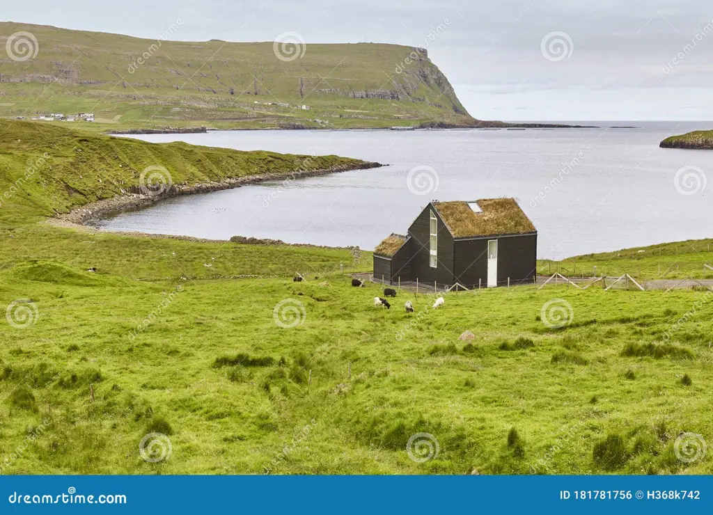 Rumah-rumah tradisional Faroe di Westmanna