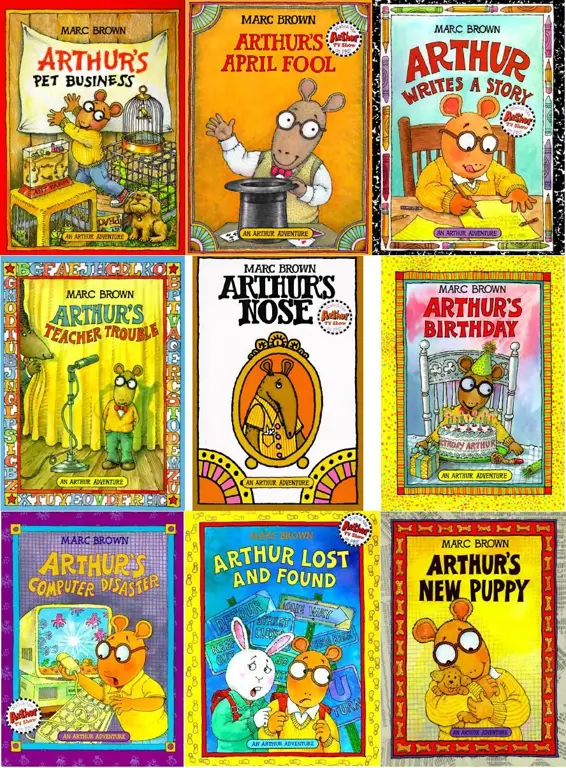 Gambar Arthur membaca buku