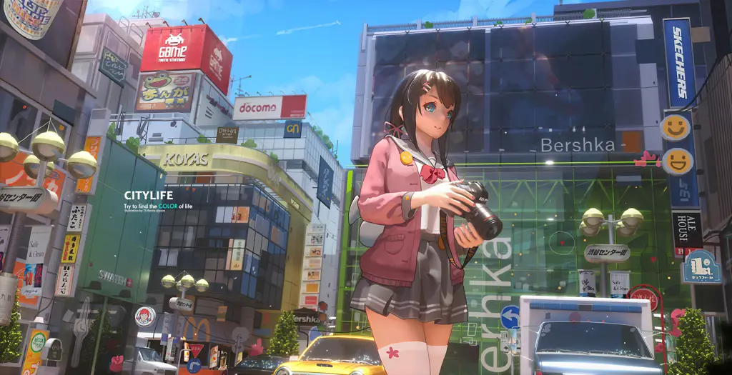 Gambar artwork anime gadis dari Artstation dengan resolusi 4k