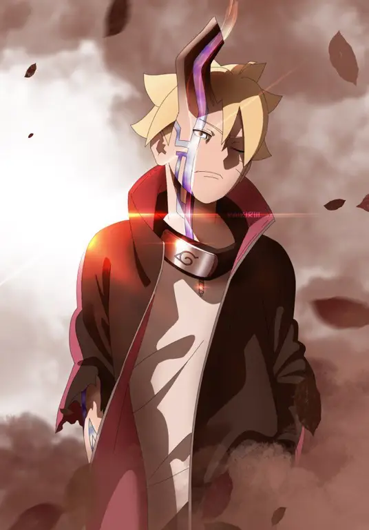 Gambar artwork utama anime Boruto