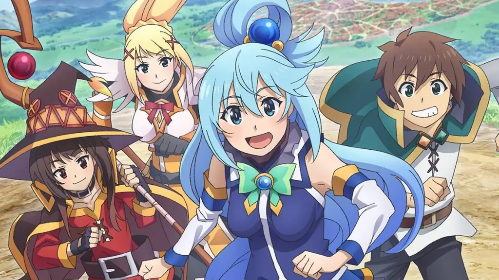 Gambar artwork utama KonoSuba Season 3