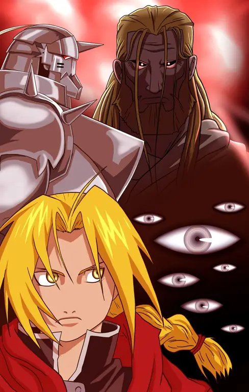 Gambar ilustrasi artwork Fullmetal Alchemist Brotherhood