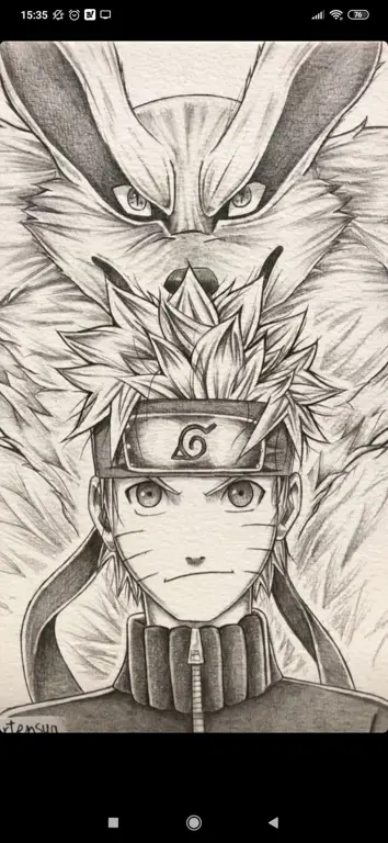 Gambar artwork resmi Naruto