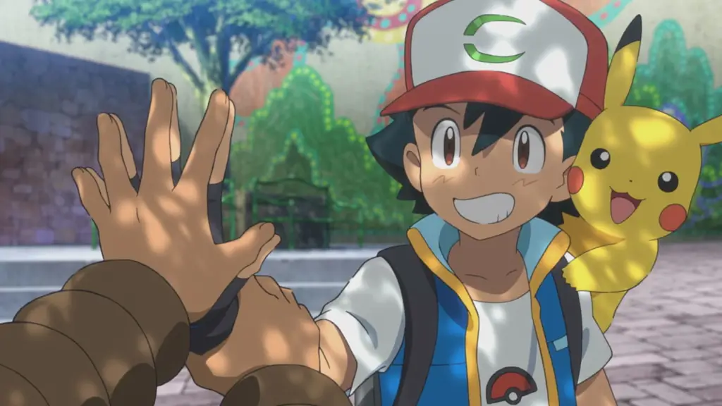 Gambar Ash Ketchum dan Pikachu