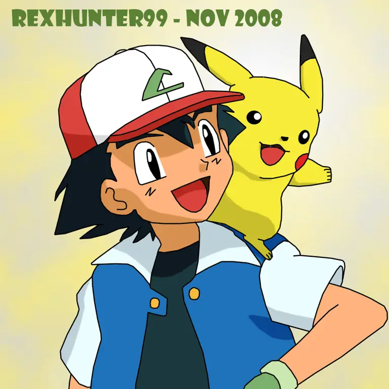 Ash Ketchum dan Pikachu dalam film Pokemon