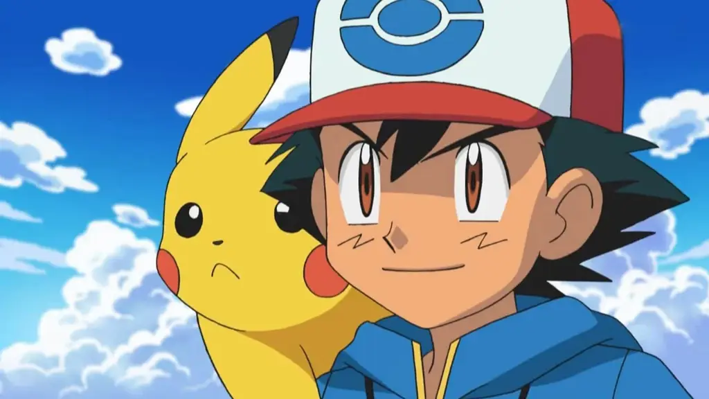 Gambar Ash Ketchum dan Pikachu