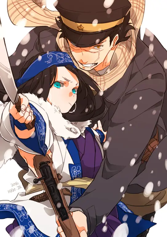 Gambar Asirpa dari anime Golden Kamuy