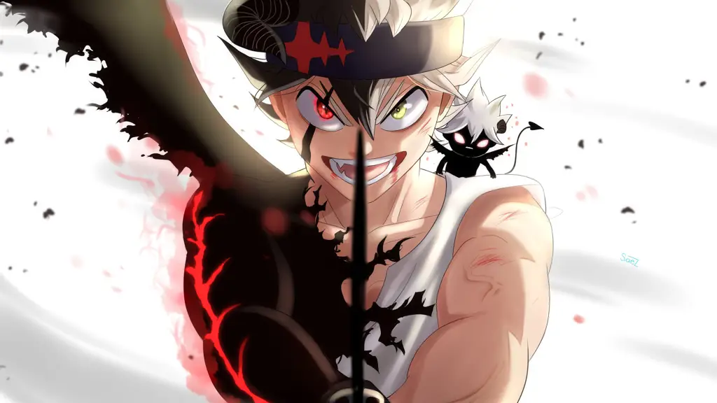 Asta dari Black Clover sedang beraksi