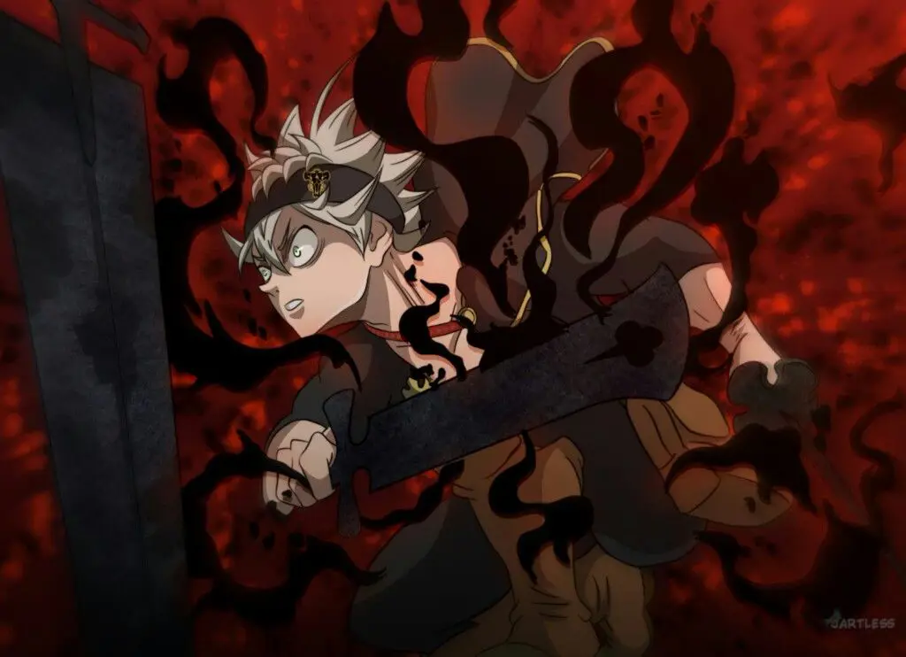 Asta bertarung dengan penuh semangat dalam Black Clover episode 168