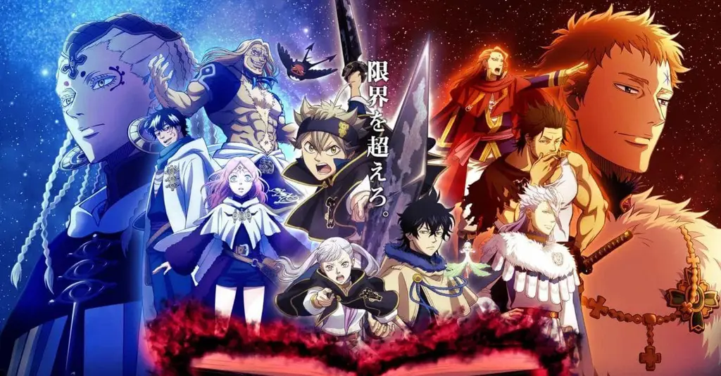 Gambar kelompok karakter Black Clover