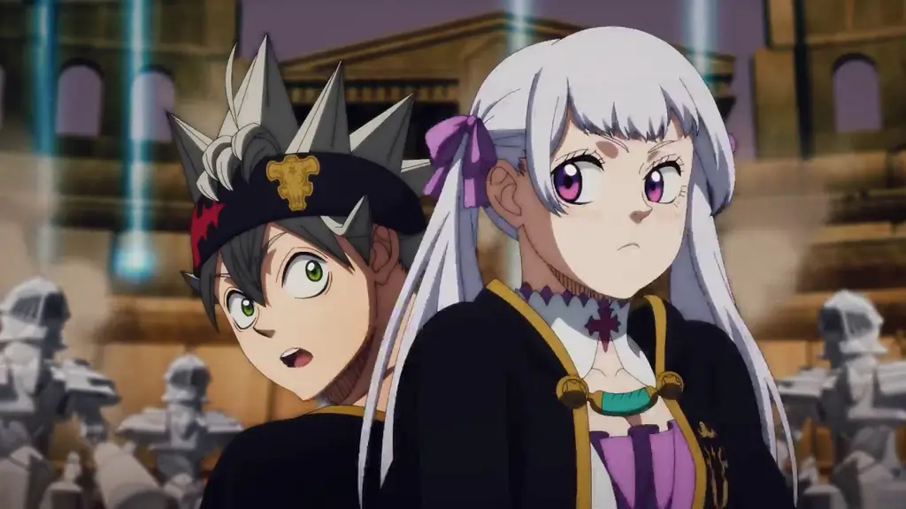 Asta memegang pedang Raja Penyihir dalam anime Black Clover