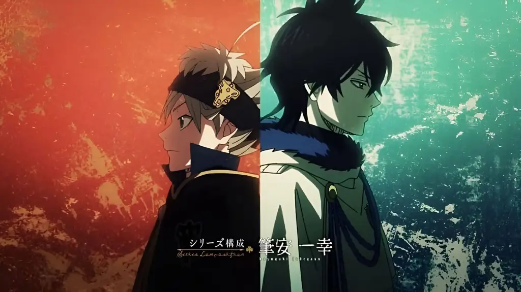 Gambar Asta dan Yuno dari anime Black Clover