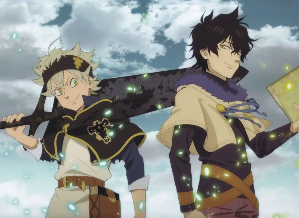 Gambar Asta dan Yuno dari anime Black Clover