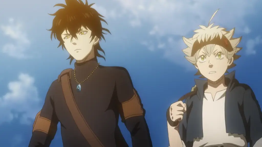 Asta dan Yuno dalam komik Black Clover