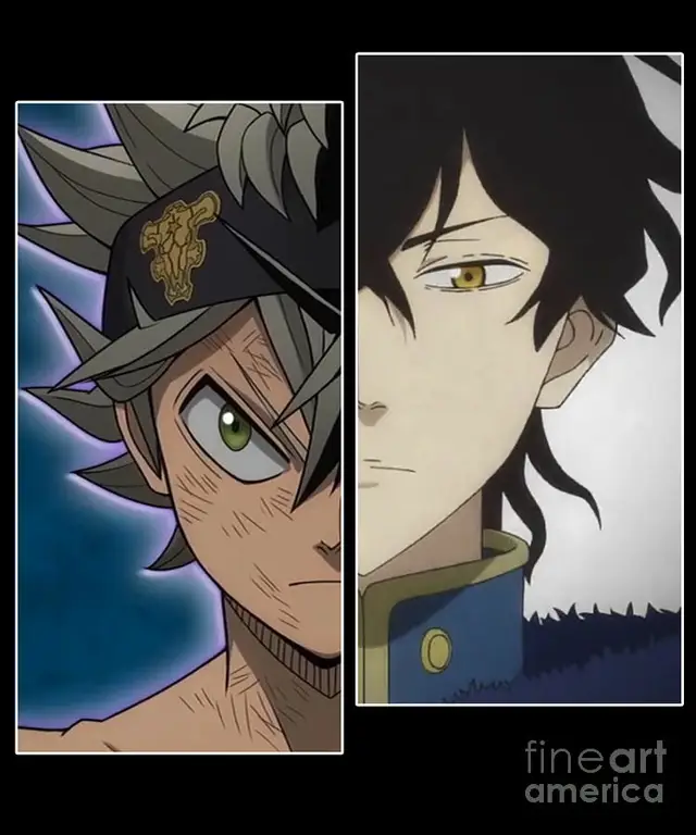 Asta dan Yuno dalam pertarungan di Black Clover