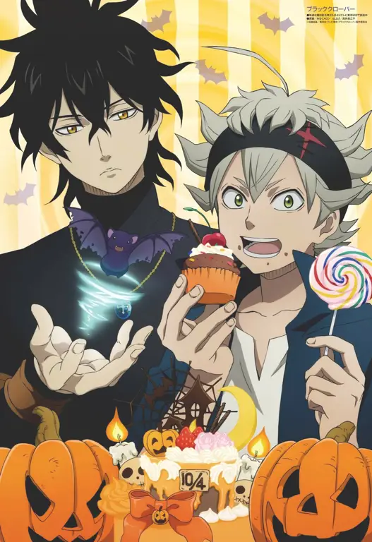 Gambar Asta dan Yuno, dua karakter utama dalam Black Clover