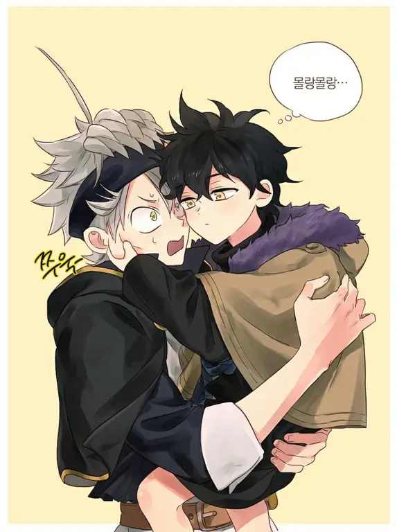 Gambar Asta dan Yuno dari Black Clover