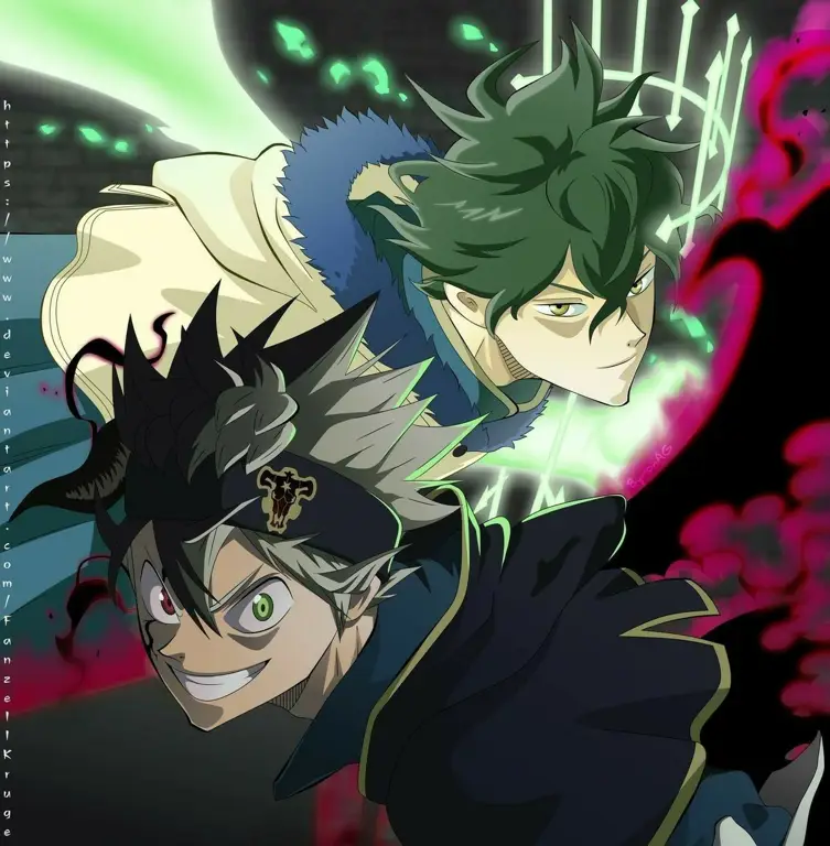 Asta dan Yuno, persahabatan dan rivalitas yang kuat Asta dan Yuno dalam Black Clover Season 2