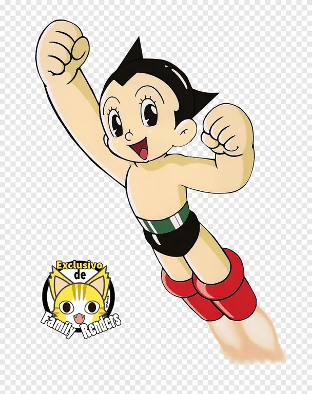 Gambar Astro Boy dalam Animasinya