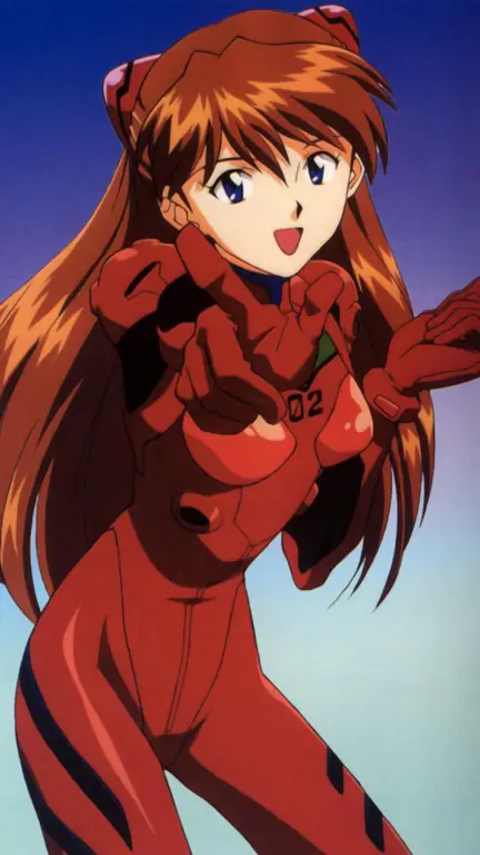 Gambar Asuka Langley Soryu dari Neon Genesis Evangelion