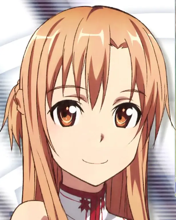 Asuna, salah satu karakter pendukung utama Sword Art Online Gambar Asuna dari Sword Art Online