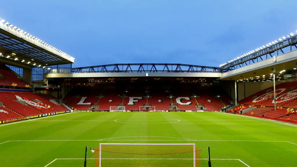 Suasana stadion Anfield yang meriah