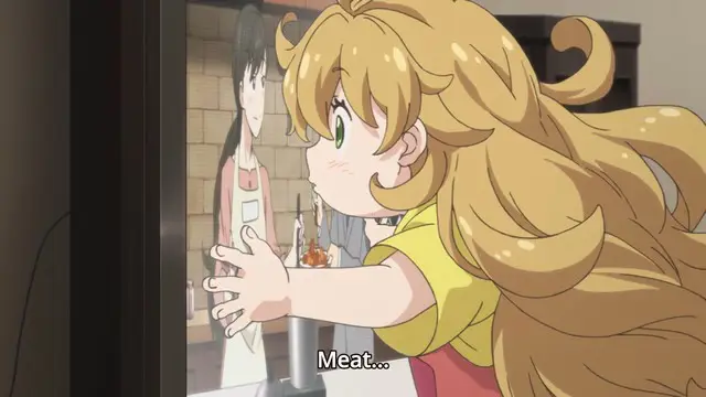 Adegan memasak dalam anime Amaama to Inazuma