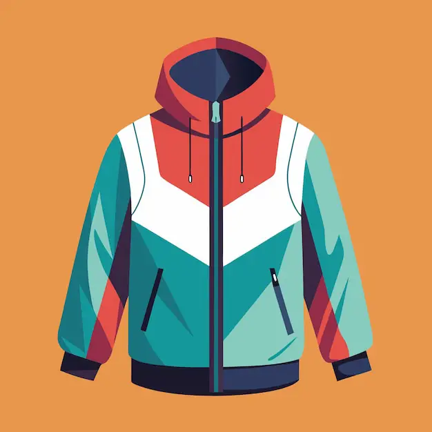 Gambar Baca Windbreaker dengan desain stylish