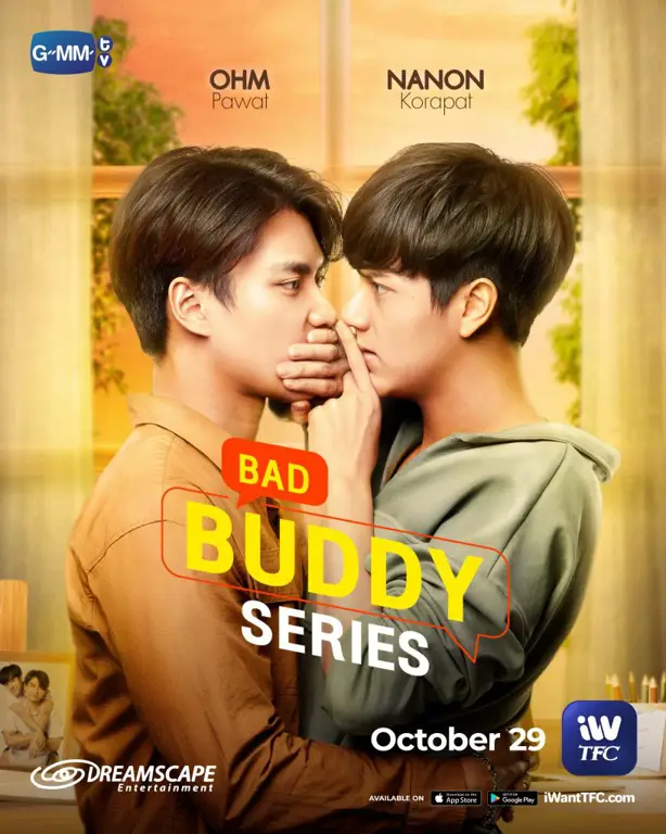 Gambar adegan menarik dari drama Thailand Bad Buddy