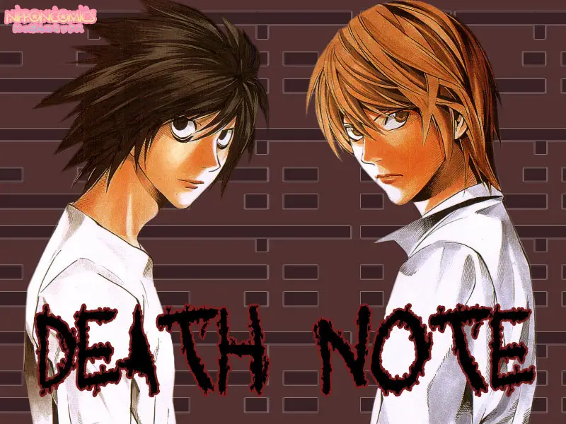 Bagan perbandingan anime dan live action Death Note