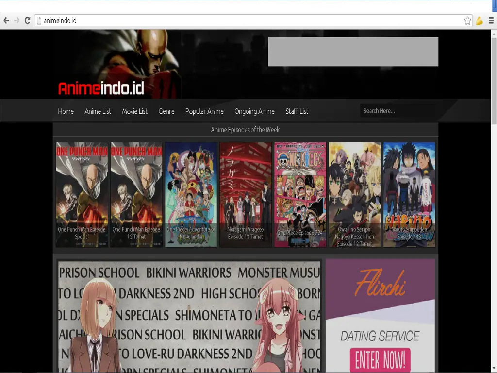 Ilustrasi situs streaming anime ilegal