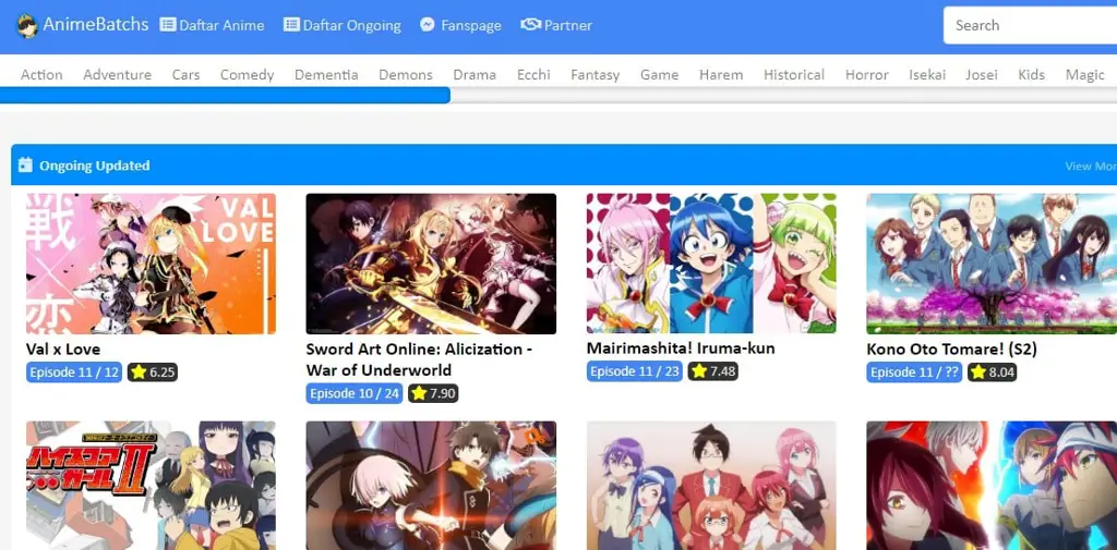 Ilustrasi situs streaming anime ilegal