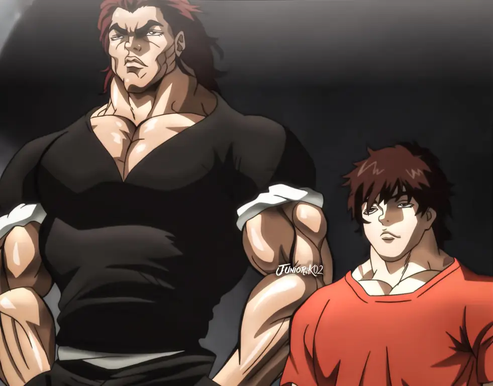 Gambar karakter Baki Hanma dari anime Baki