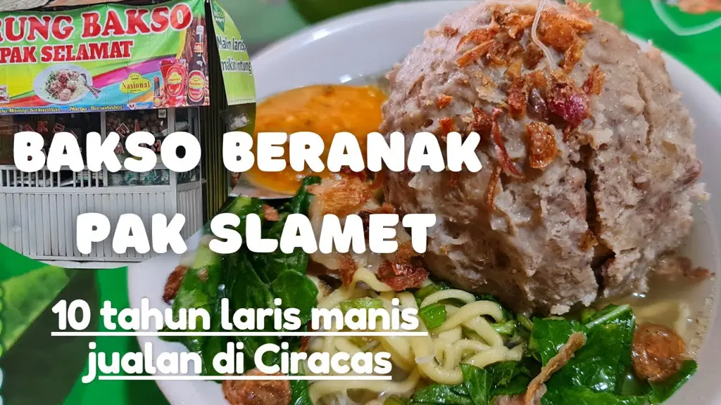 Gambar bakso beranak yang lezat dan menggugah selera