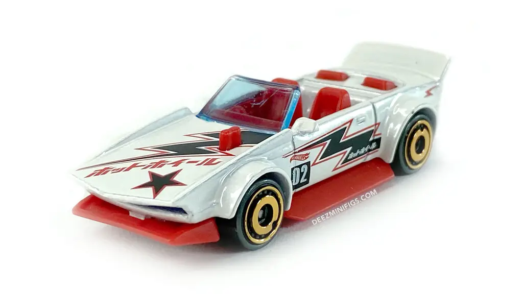 Adegan balapan mobil Hot Wheels bergaya manga