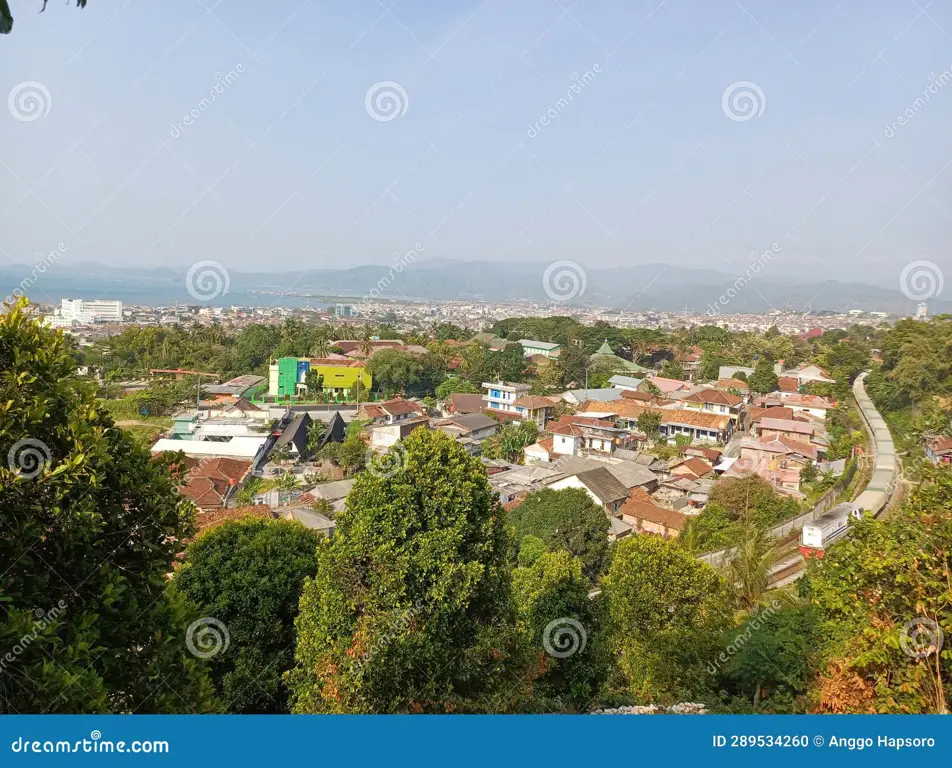 Foto udara Kota Bandar Lampung