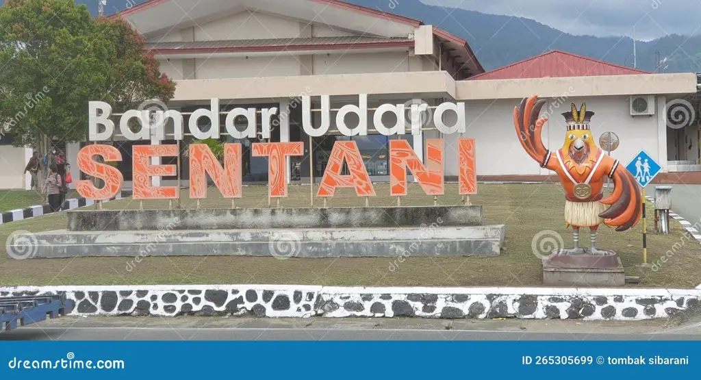 Gambar sebuah bandara di Papua Indonesia