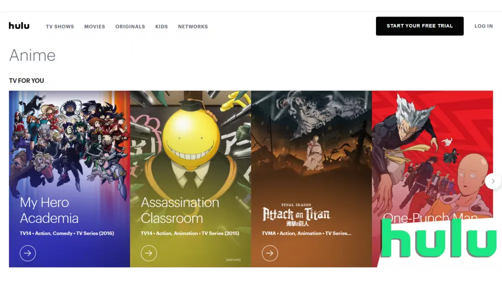 Tabel perbandingan layanan streaming anime