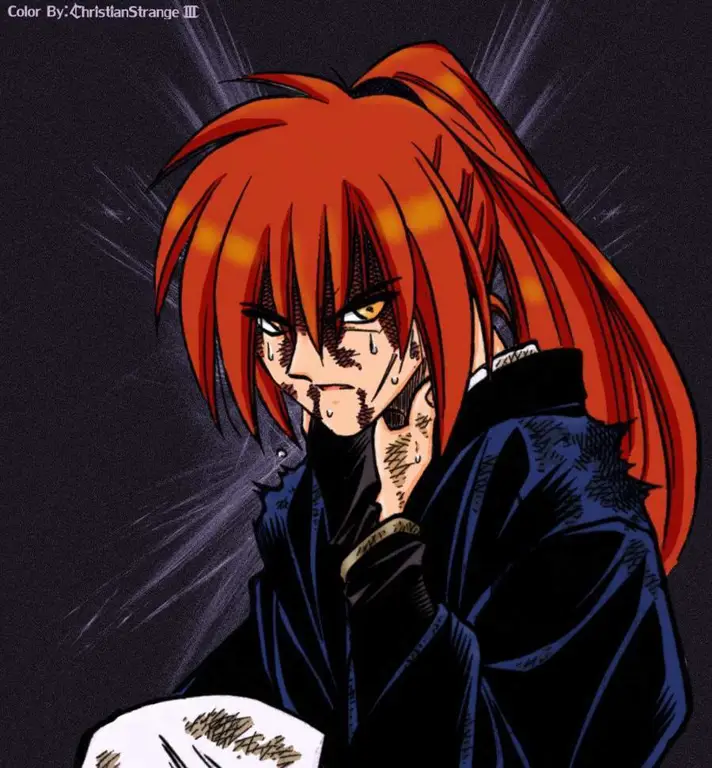 Gambar Battousai, Kenshin muda saat masih menjadi pembunuh bayaran