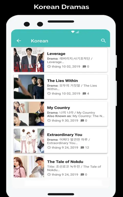 Berbagai aplikasi streaming drama Korea