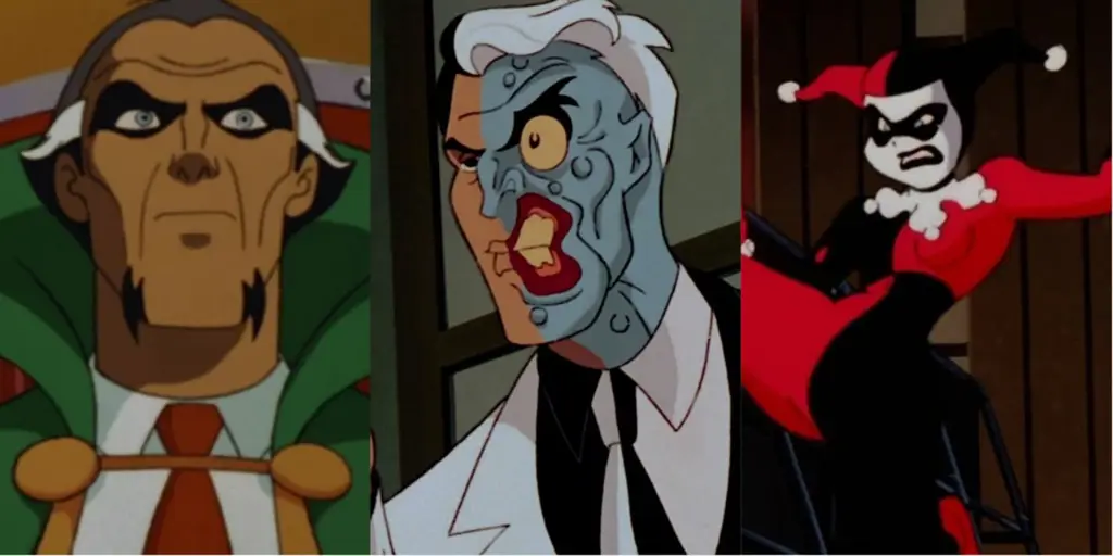 Gambar para penjahat dalam Batman: The Animated Series