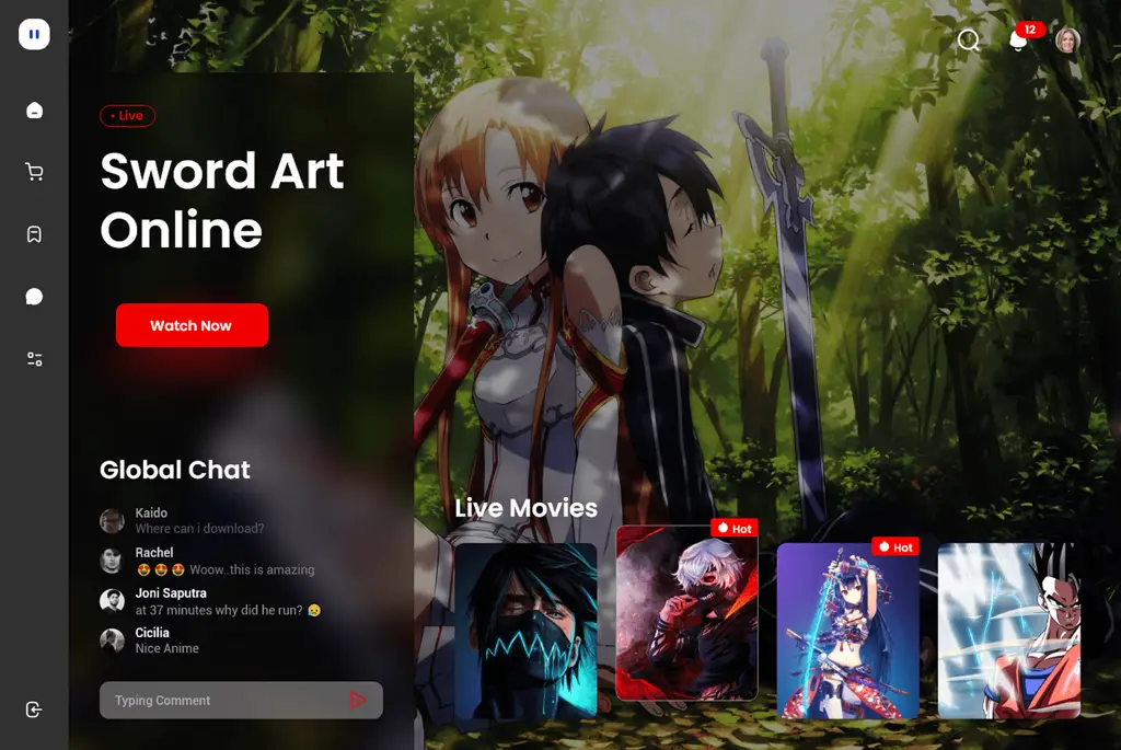 Platform streaming anime online