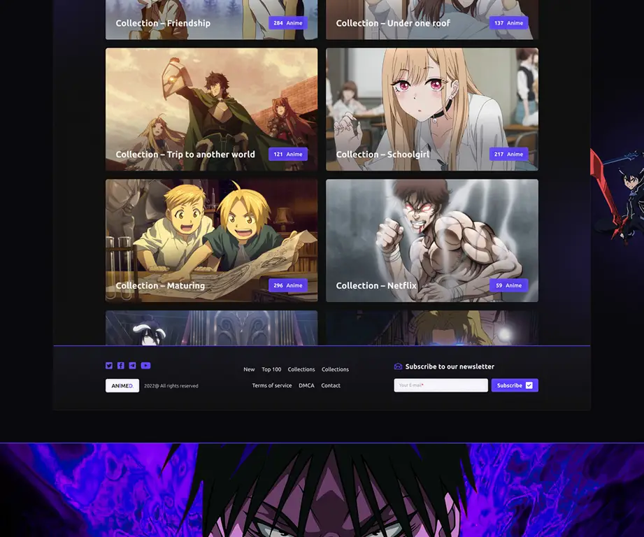 Logo berbagai platform streaming anime resmi