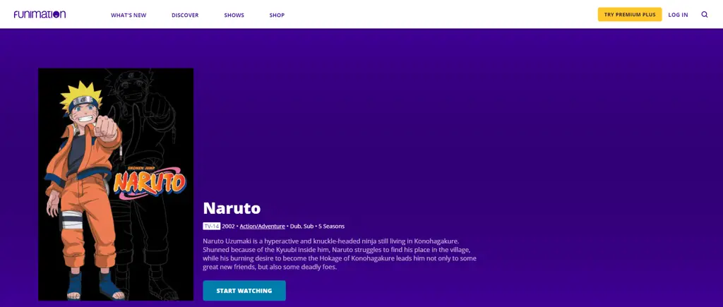 Gambar berbagai platform streaming Naruto