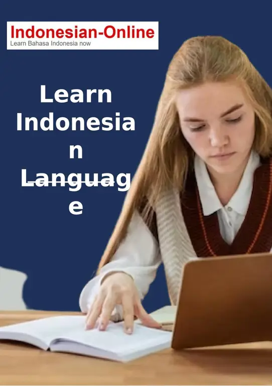 Seseorang belajar bahasa Indonesia