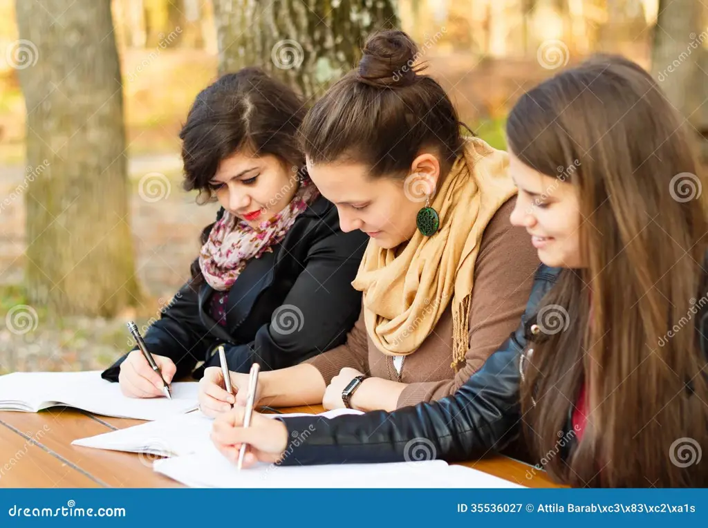 Gambar siswa sedang belajar dengan tekun