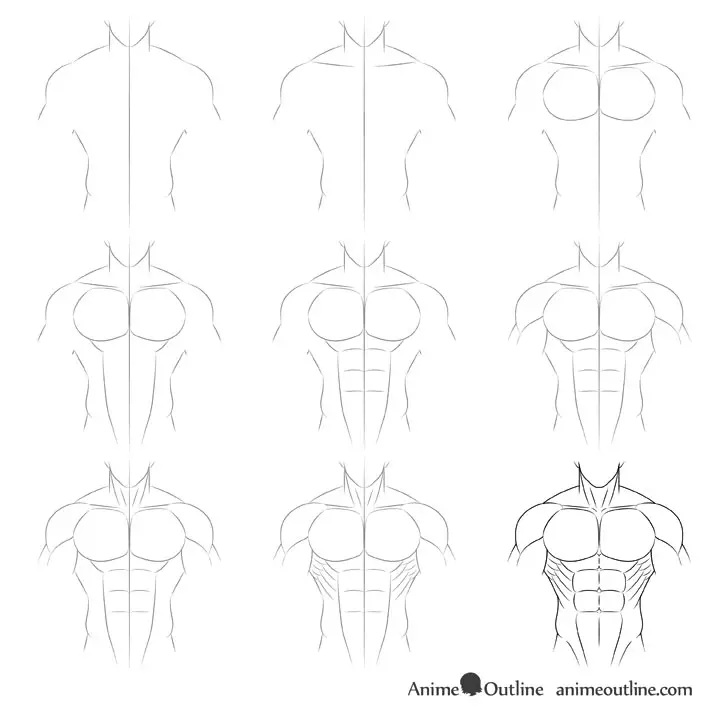 Tutorial menggambar abs anime