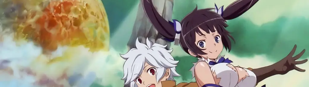 Bell Cranel dan Hestia dalam anime Danmachi